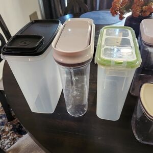 SOLD   Set of Clear Storage Containers
